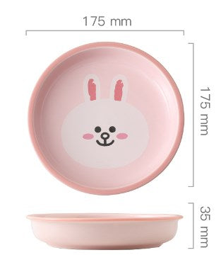 Eco-Friendly Baby Feeding Set with Brown Bear & Bunny