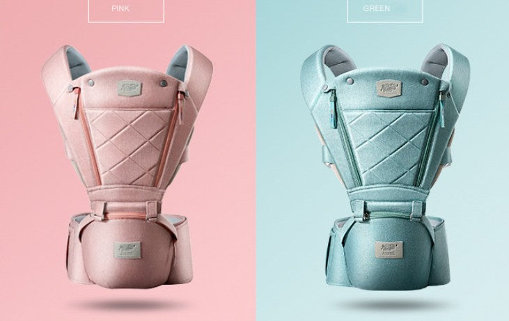 Baby Carrier with Bass Bear Hip Seat for Front Carry