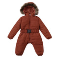 Winter Baby Onesie with Fur Collar and Thick Cotton