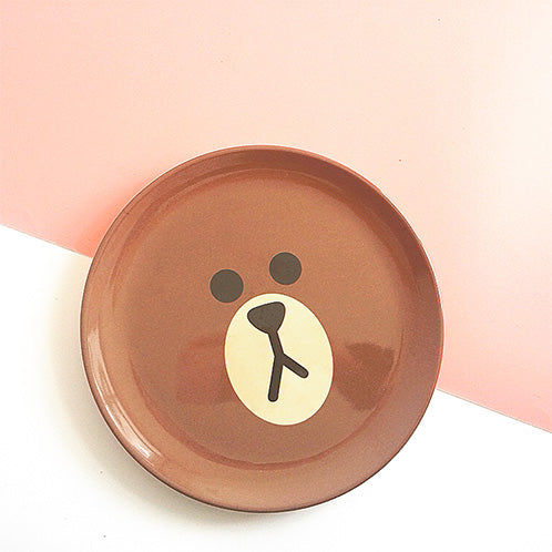 Eco-Friendly Baby Feeding Set with Brown Bear & Bunny